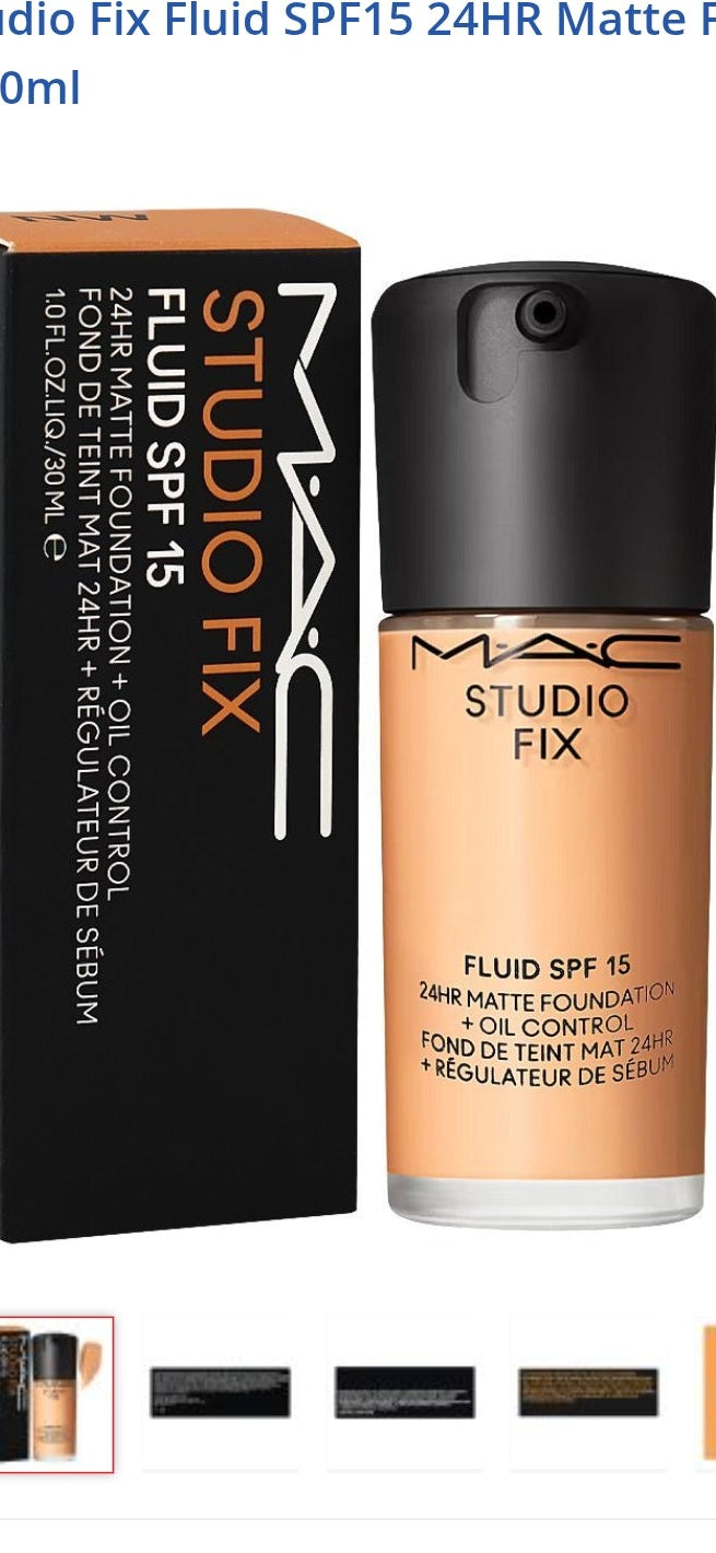 Mac Studio Fix Fluid SPF15 24HR Matte Foundation, NC25, 30ml