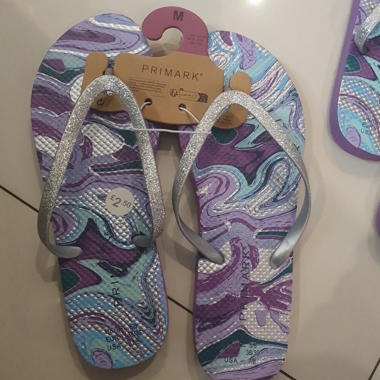 Primark women flip flops size 38/39