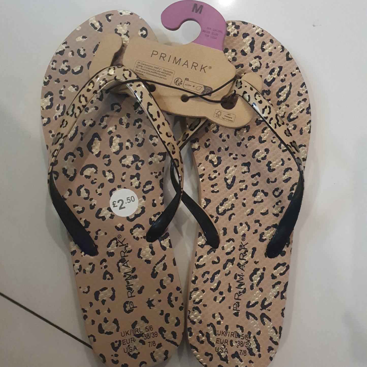Primark women flip flops size 38/39