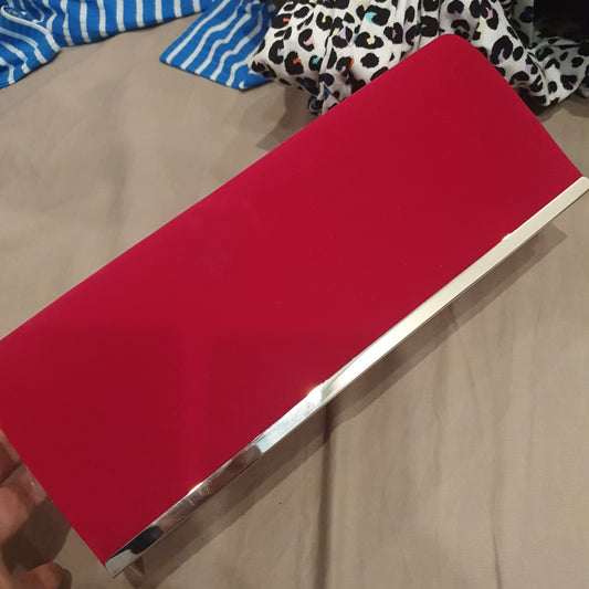 Koko Uk Ladies Clutch Bag pink velvet