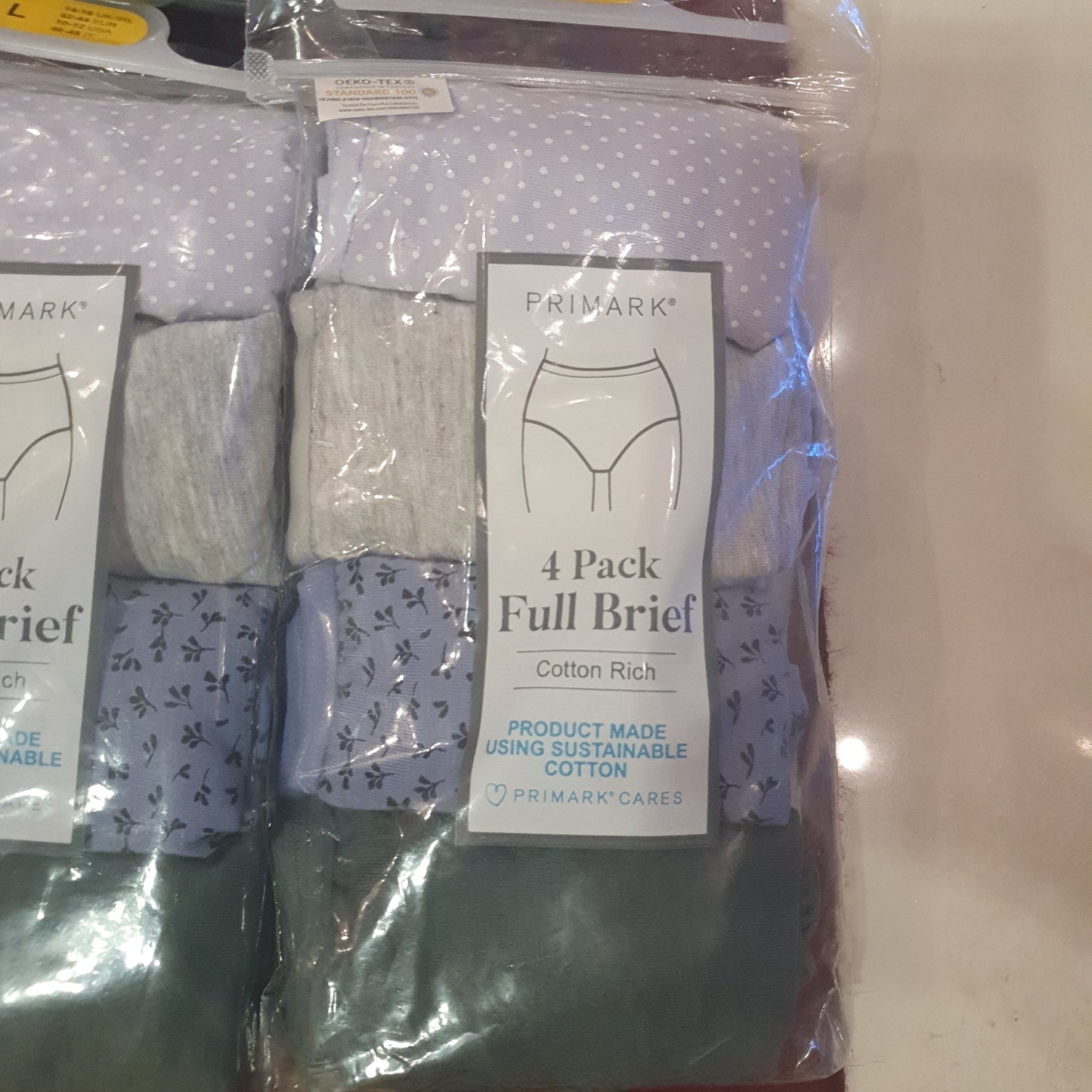 Primark ladies 4 pack full brief underwears