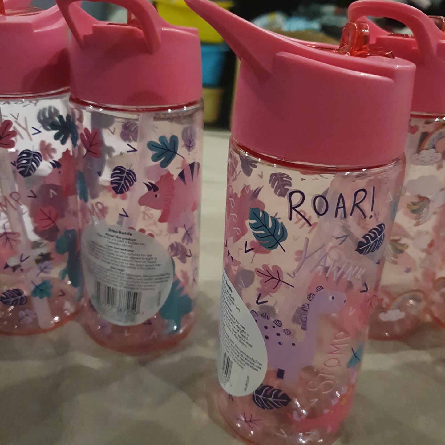 ASDA Uk kids 420ml water bottle with straw