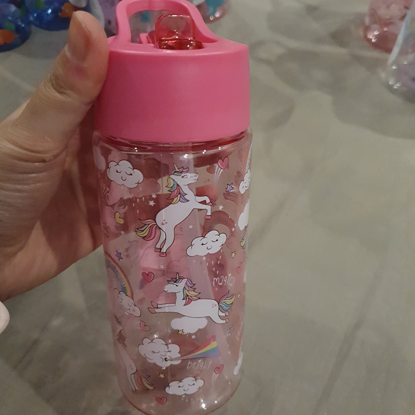 ASDA Uk kids 420ml water bottle with straw