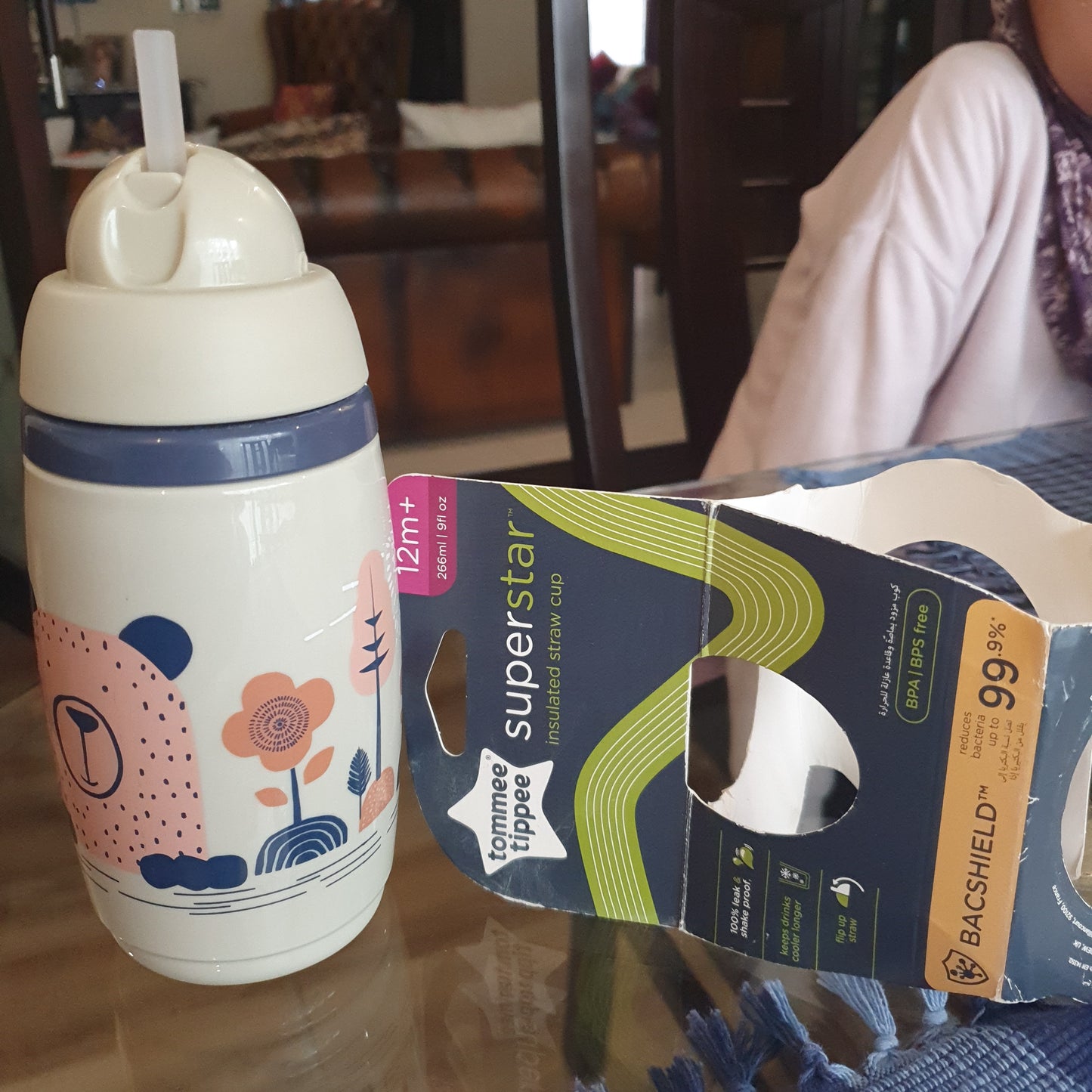 Tommee tippee superstar insulated 266ml bottle lid misplaced