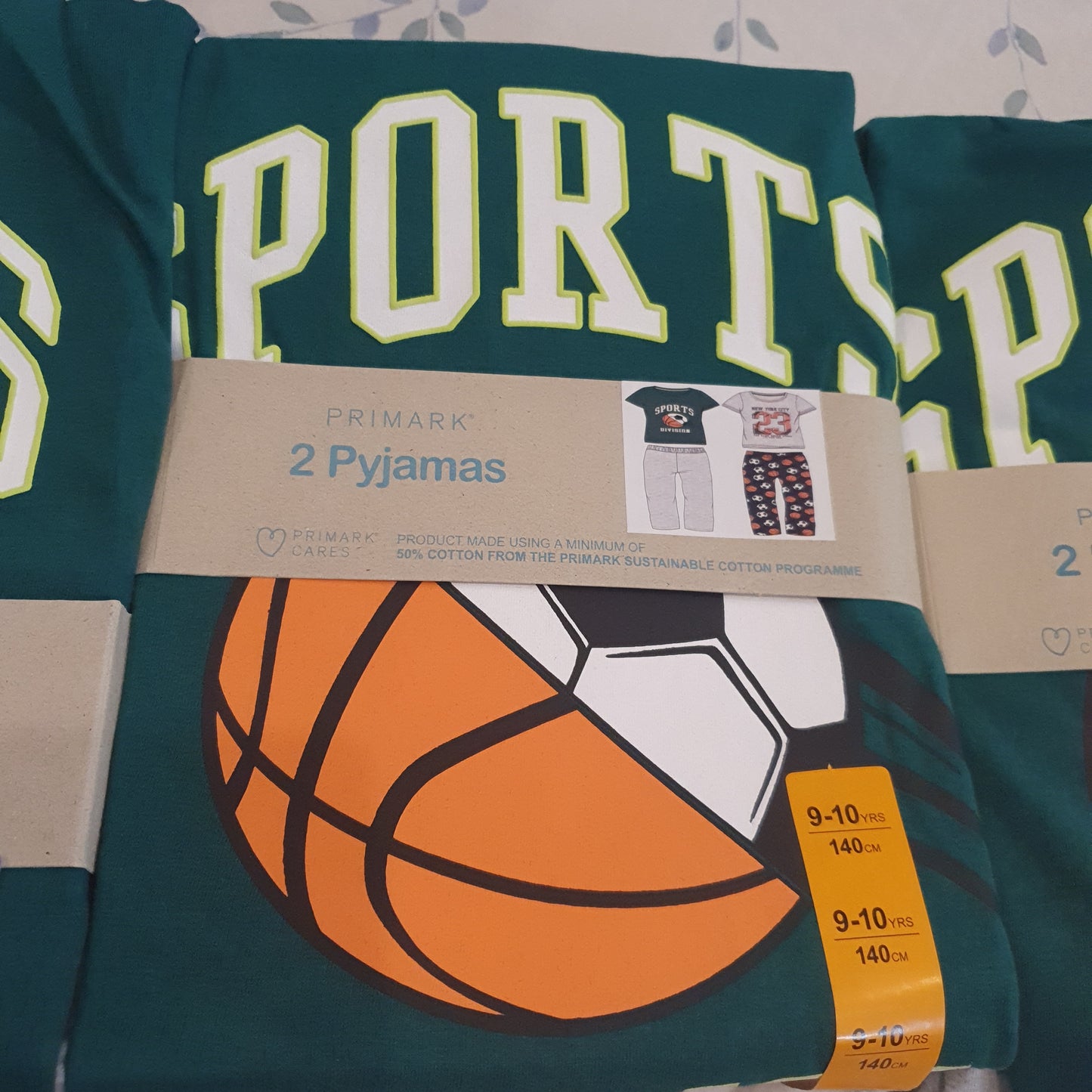 Primark boys 4 pieces pyjamas pj set