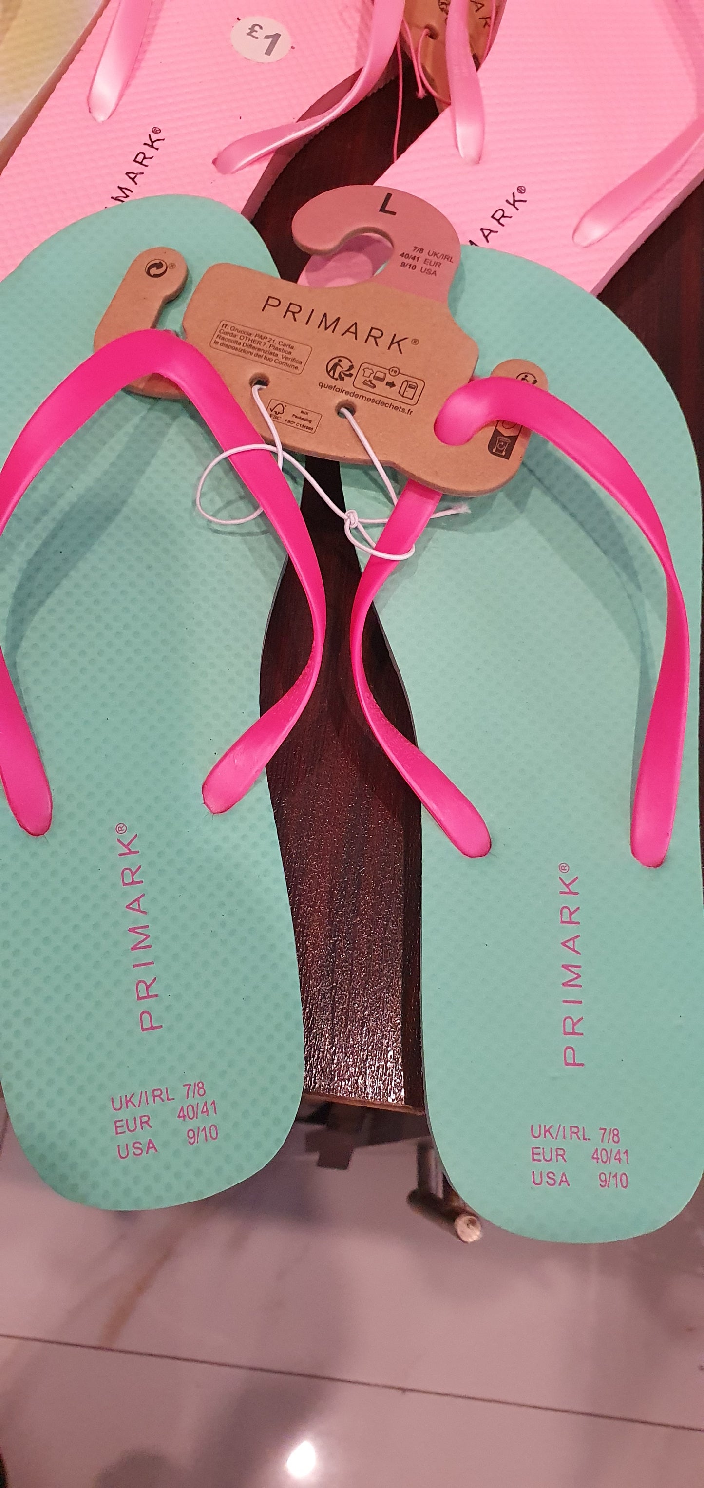 Primark women flip flops size 40/41