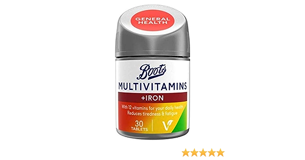 Boots Multivitamins with Iron 30 Tablets 08/26 expiry
