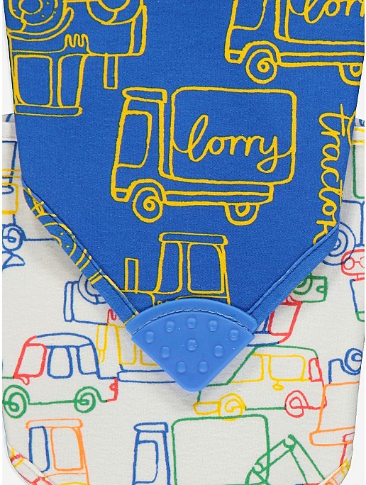 George uk baby set of 3 bandana bibs towelling back