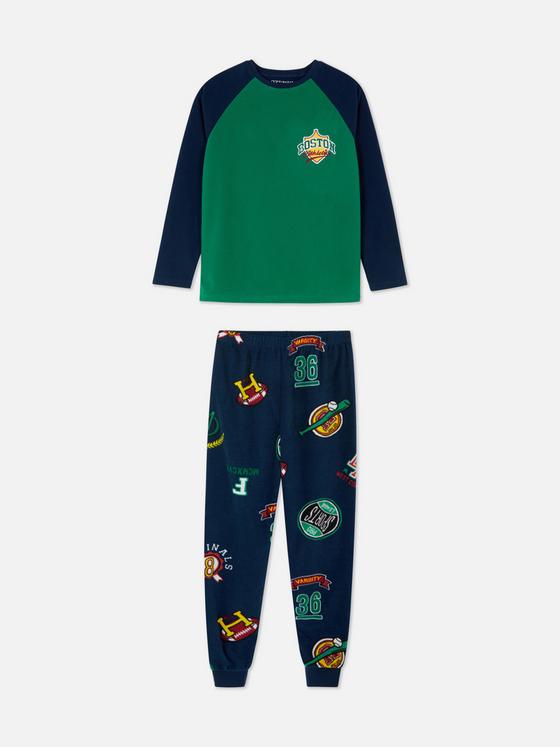 Primark Uk fleece boys pyjama pj set