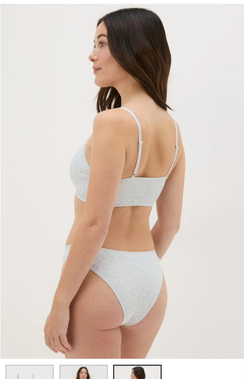 Matalan Grey Seamless Bra & Briefs Set
