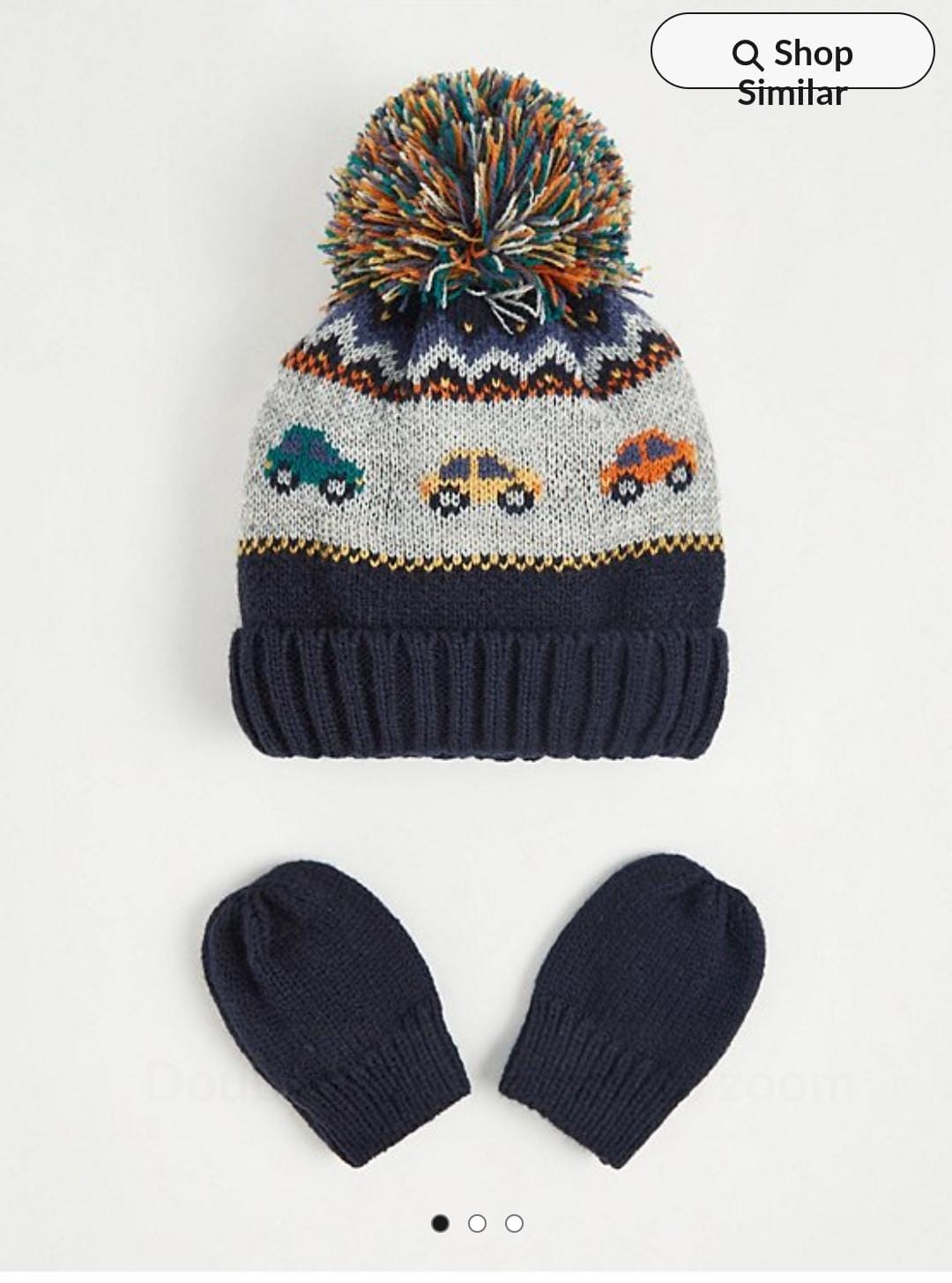 George Uk matching hat and mittens set