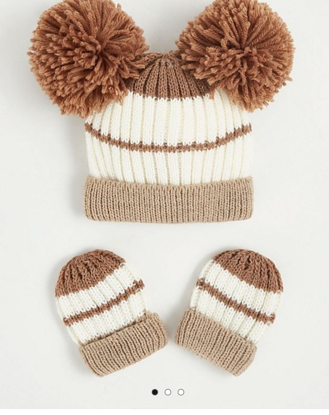 George Uk matching hat and mittens set