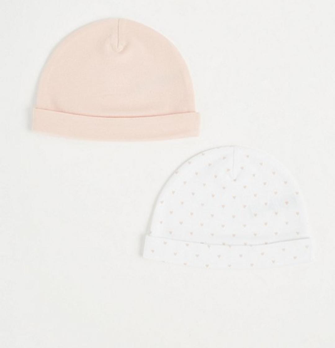 George Uk hat set of 2 girls baby size newborn up to 3 months