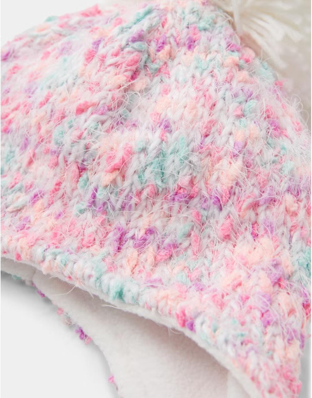 Matalan uk Pink Pom Pom Trapper Hat (3-6yrs) - Age 3 - 6 Years