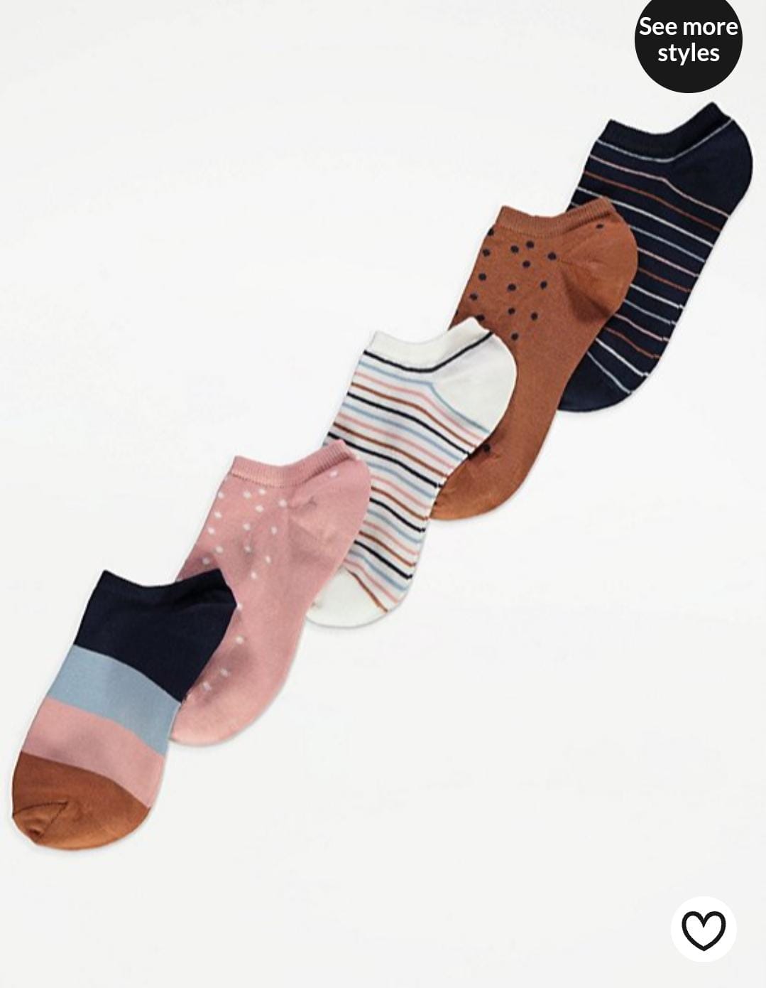 George uk women 5 Pack socks