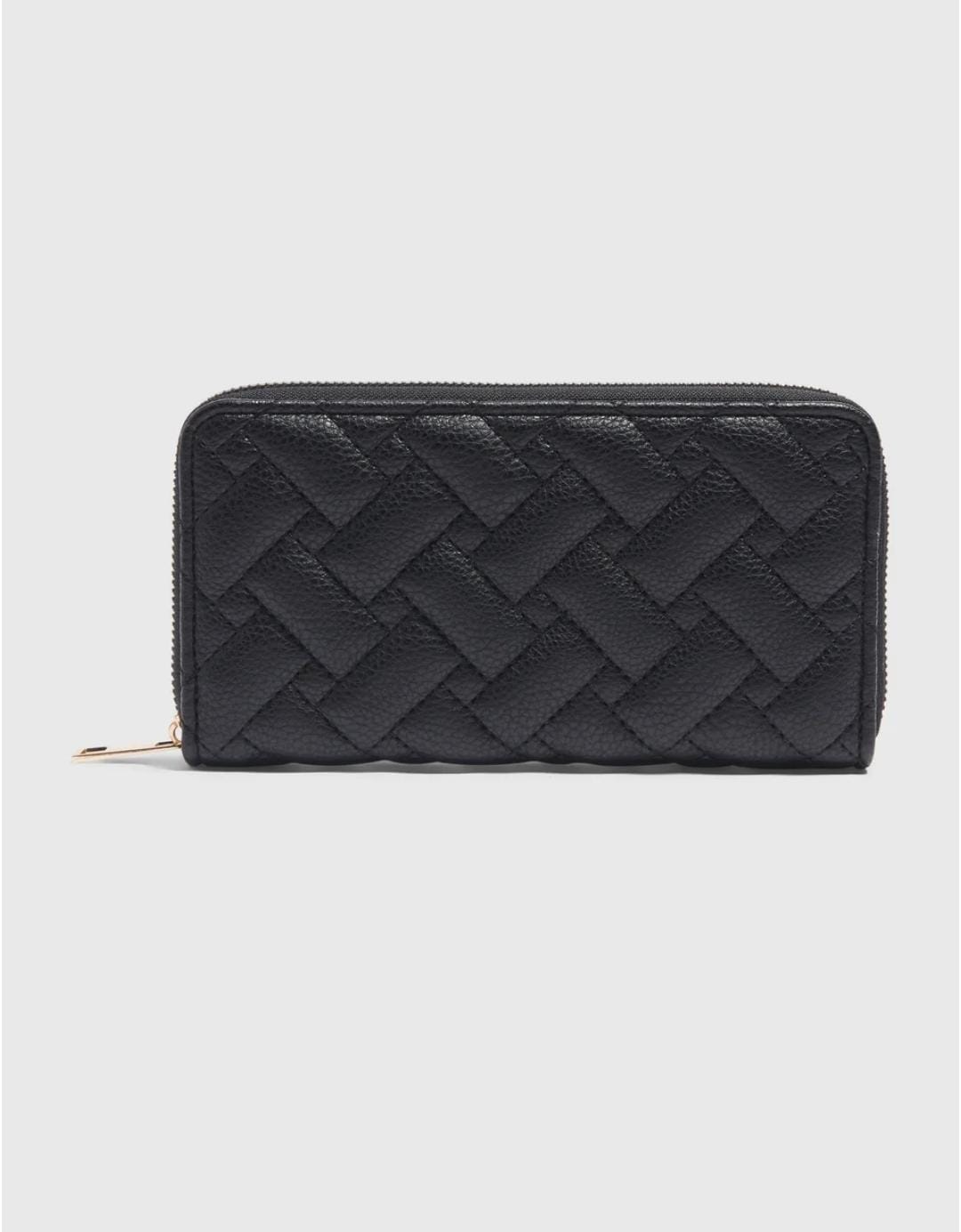 Matalan soft quilted black ladies wallet