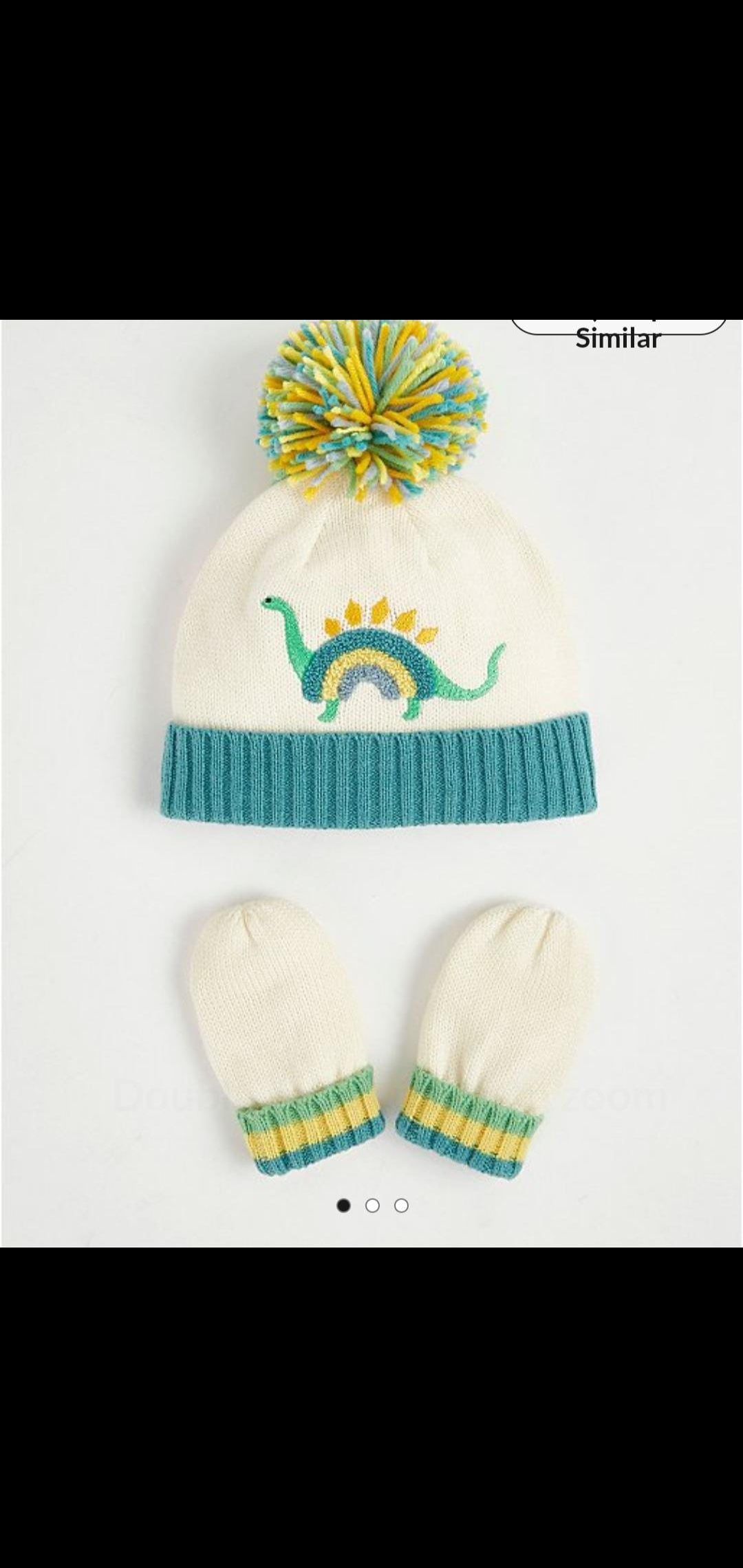George Uk matching hat and mittens set