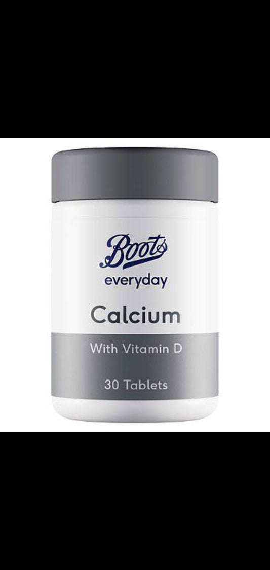 Boots Uk Calcium with vitamin D 30 tabs