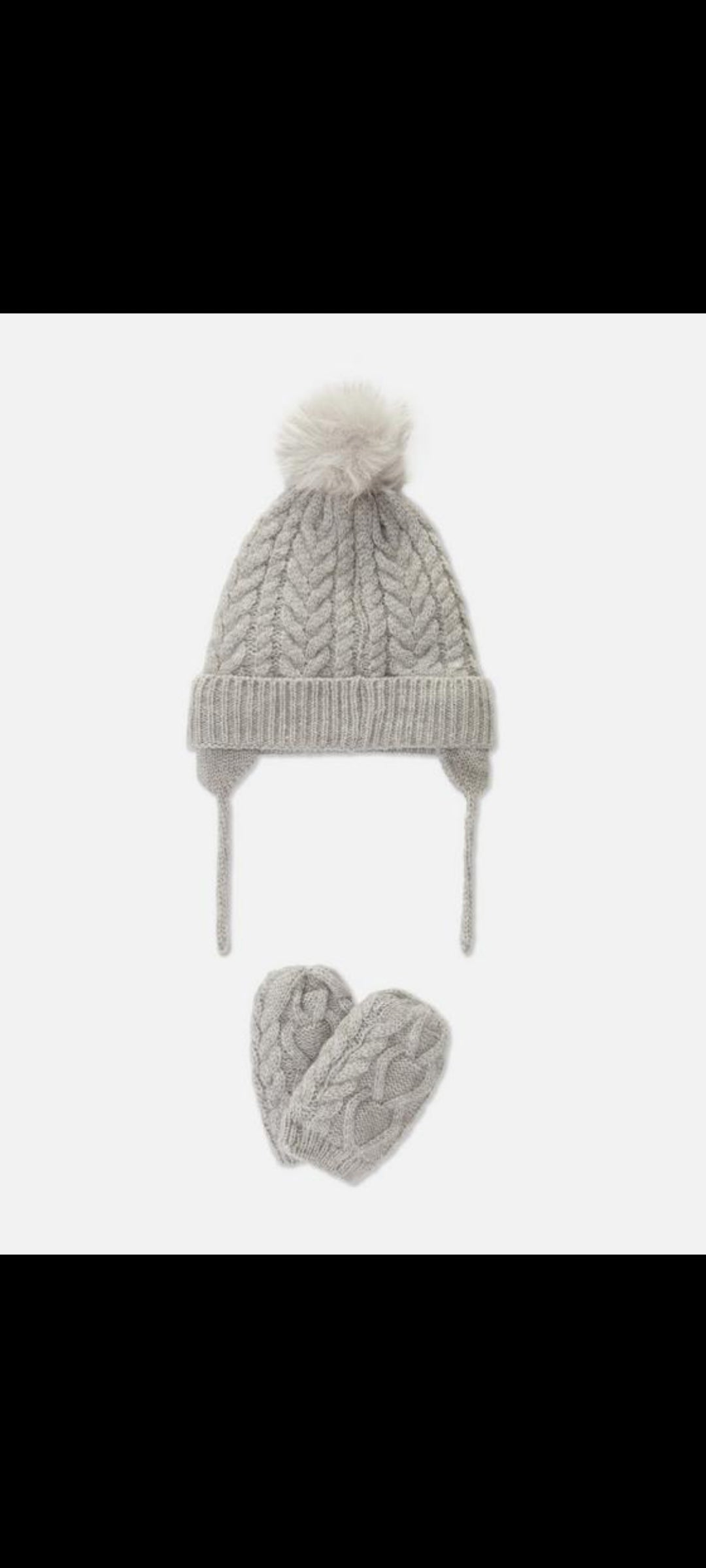 Primark Uk baby kids hat set fleece inside