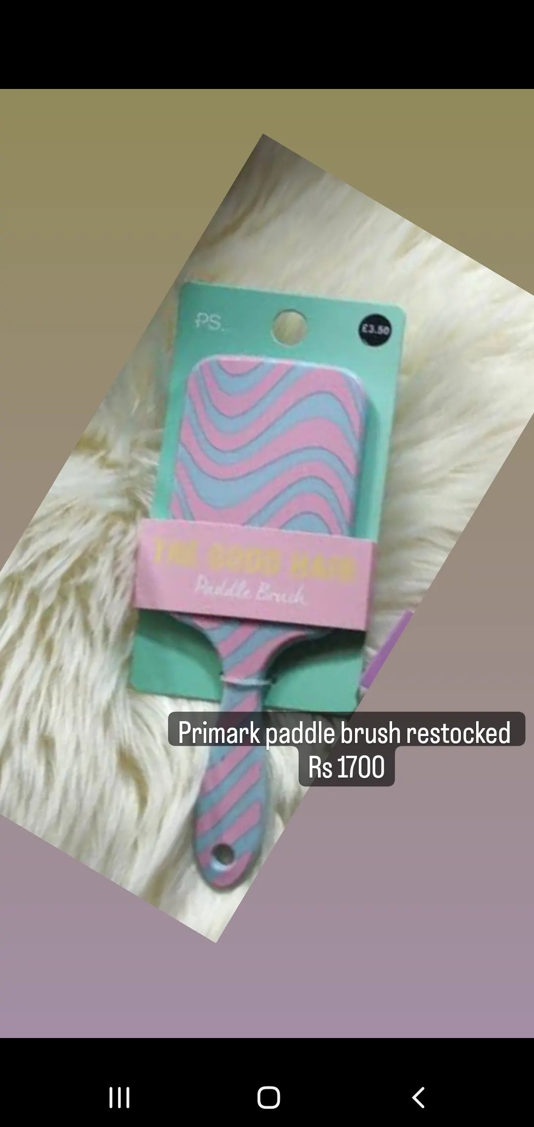 Primark Uk paddle brush