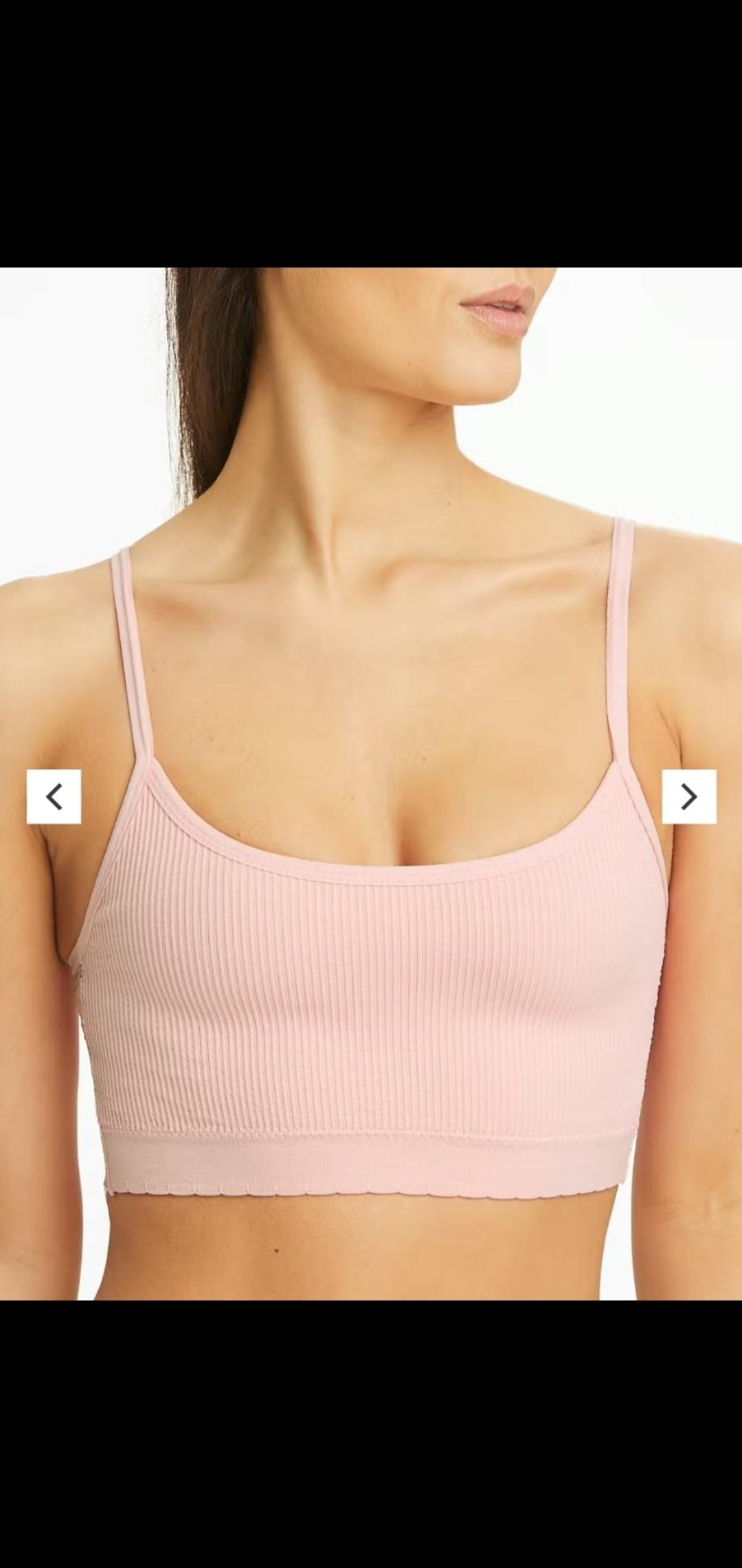 Matalan UK 3 pack non padded non wired crop top bra set