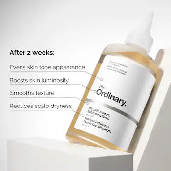 The Ordinary Glycolic Acid 7% Toning Solution sourced from boots uk 100ml