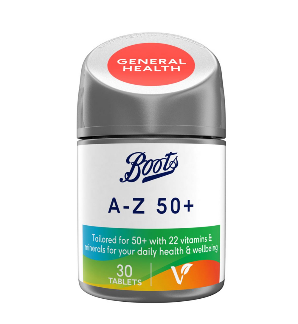 Boots Multivitamins A to z 50 + 30 tablets expiry 7/27