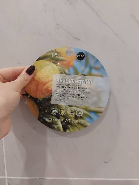 Primark rejuvenating moringa seed oil sheet mask