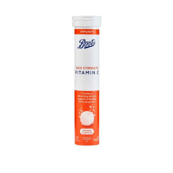 Boots high strength vitamin c plus zinc orange flavour 1000mg 20 tablets expiry 02/27