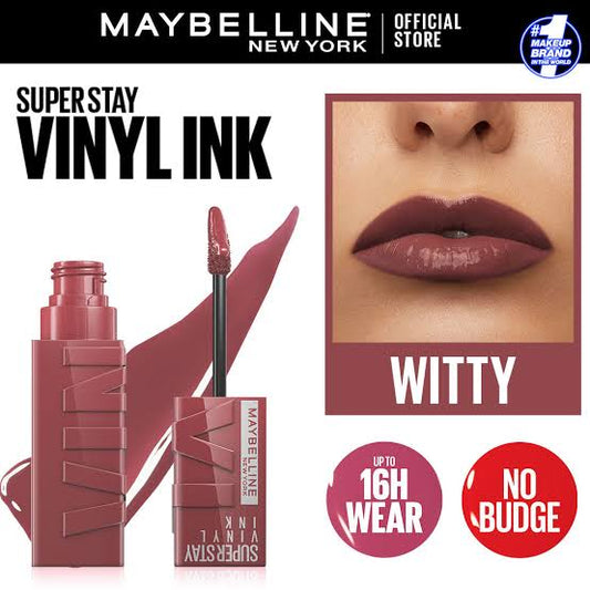MAYBELLINE - SUPER STAY VINYL INK LONGWEAR LIQUID LIPCOLOR -40 witty