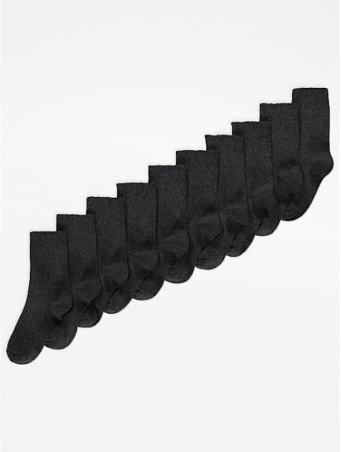George Uk boys 7 pairs school grey ankle socks