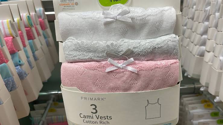 Primark Uk pack of 3 girls cami vests