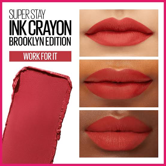 Maybelline Superstay Ink Crayon Lipstick 140 work for it