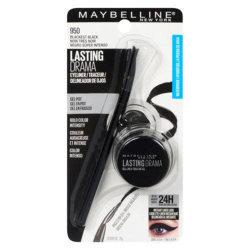 Maybelline Lasting Drama Gel Pot Eyeliner Sealed Waterproof 950 Blackest Black