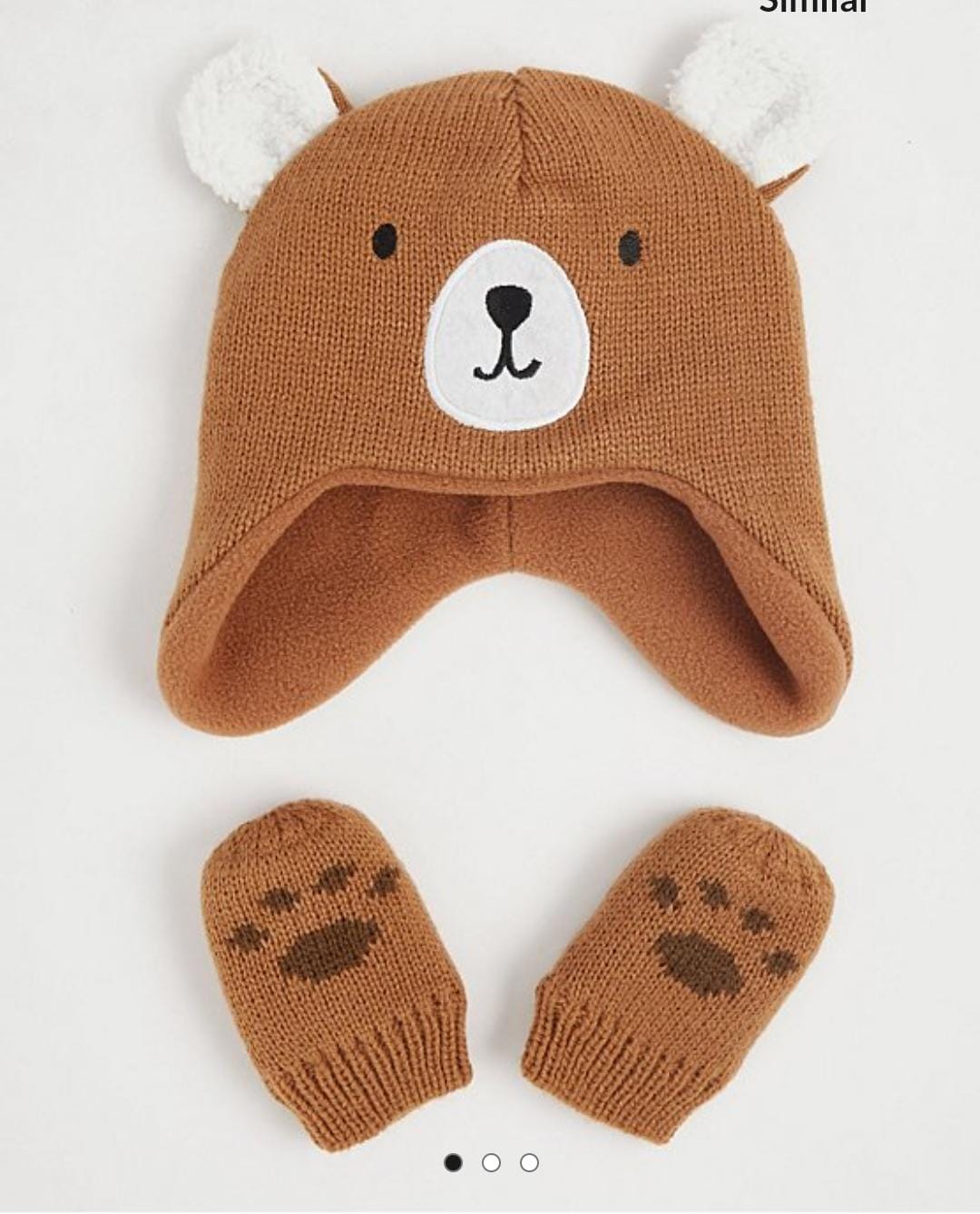 George Uk matching hat and mittens set