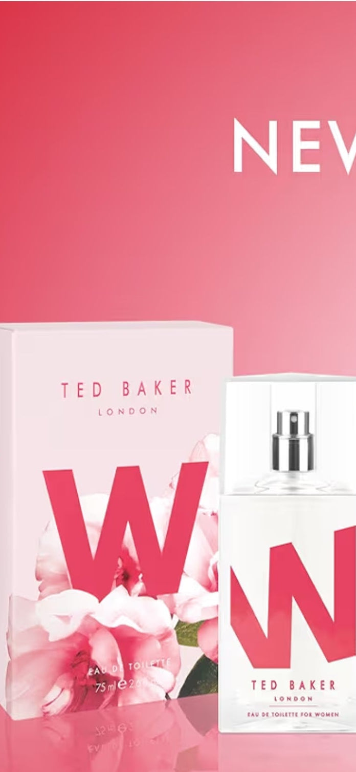 Ted Baker W EDT Ted Baker Rose And Orchid, Fig Leaf, White Peony, Cassis, Raspberry Middle notes, Womens Perfume, Long Lasting Fragrance Eau De Toilette, Fruity Floral 75ml