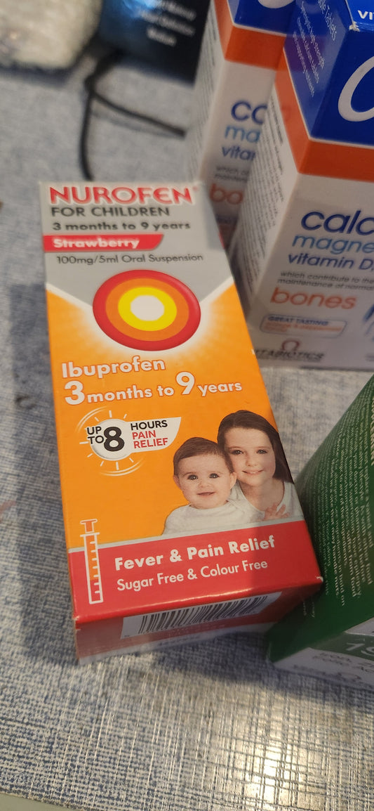 Children
Nurofen for Children 3 months to 9 years – Orange 100mg/5ml Oral Suspension