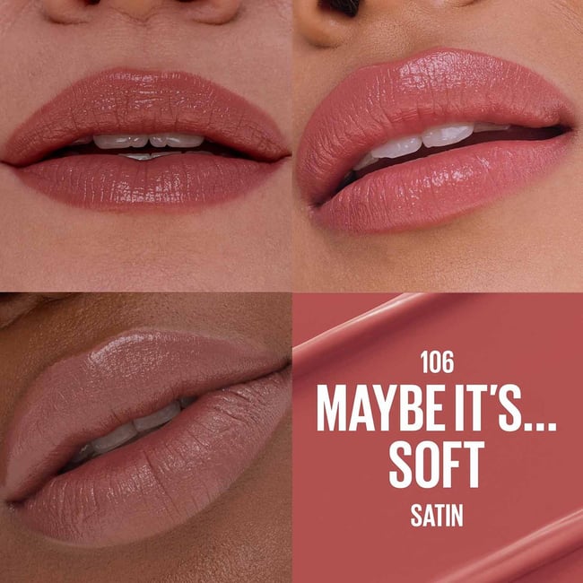 Maybelline Moisturizing Serum Satin Lipstick 106 Maybe It’s...Soft