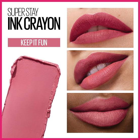 Maybelline Superstay Ink Crayon Lipstick 90 keep it fun