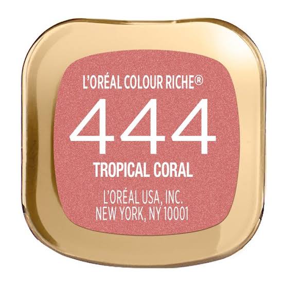 L'Oreal Paris Colour Riche Original Satin Lipstick 444 Tropical Coral 0.13 oz