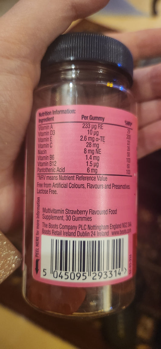 Boots 3 Years Plus Multivitamin Gummies 30s