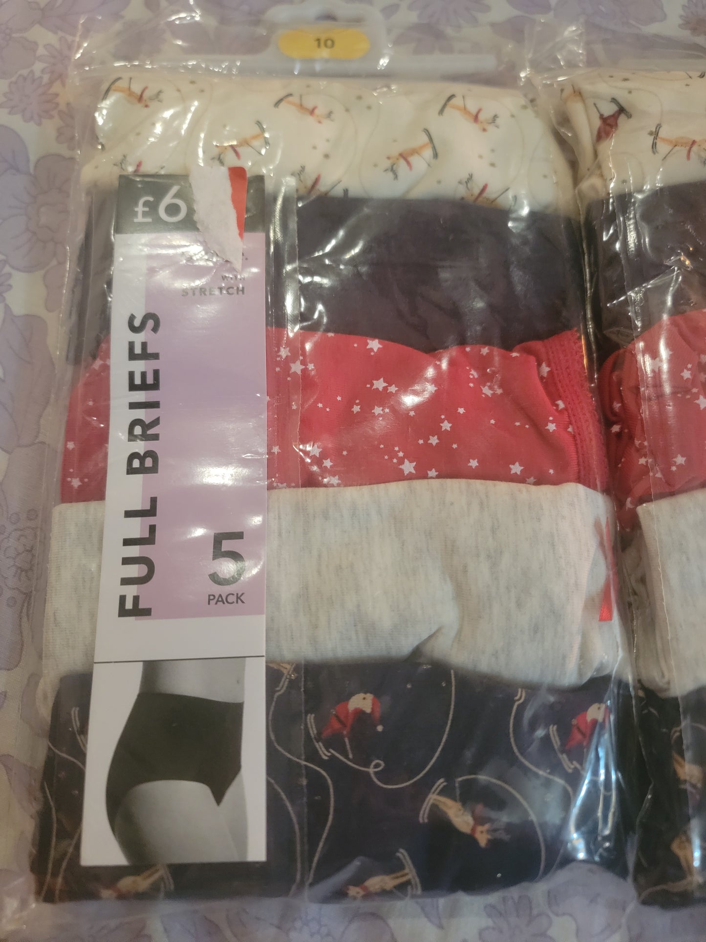 George Full Brief Knickers 5 Pack cotton