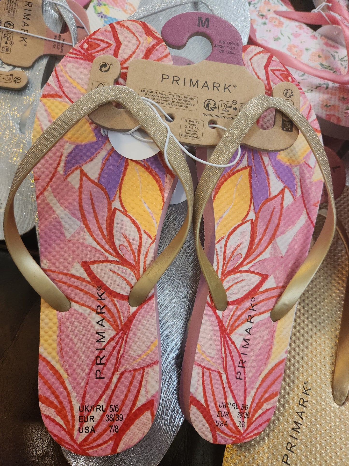 Primark women flip flops size 38/39