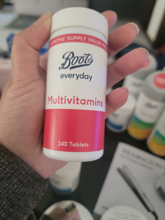 Boots uk Everyday Multivitamins 240 tablets expiry 7/26