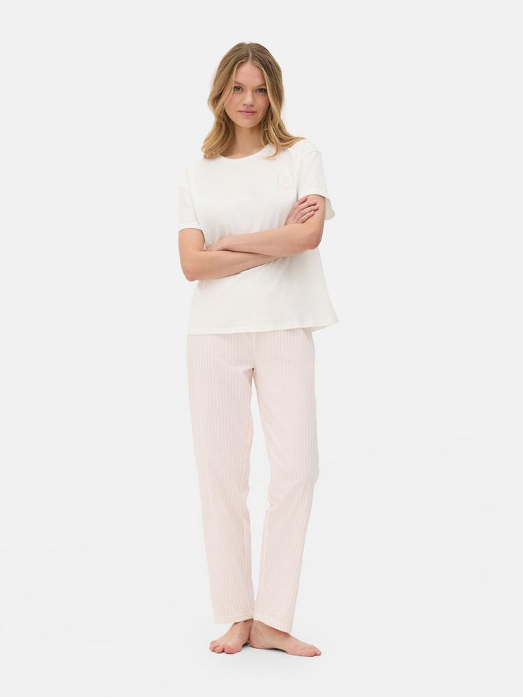 Primark women pyjamas cotton tshirt set