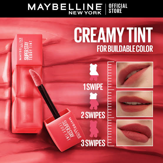 Maybelline Super Stay Teddy Blurred Lip Tint- July forever 35
