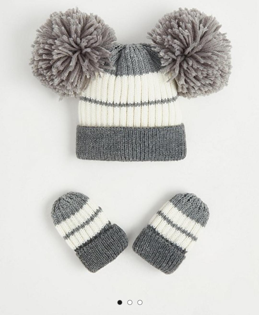 George Uk matching hat and mittens set