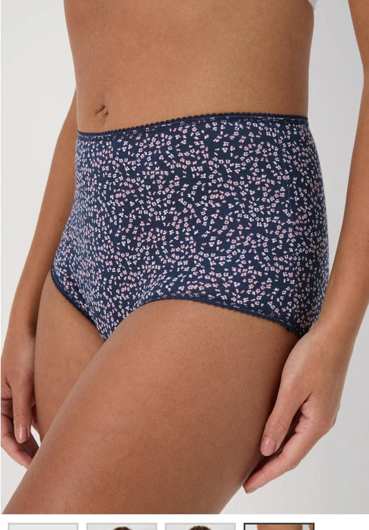 4 Pack Multicolour Daisy Print Full Knickers Underwear
