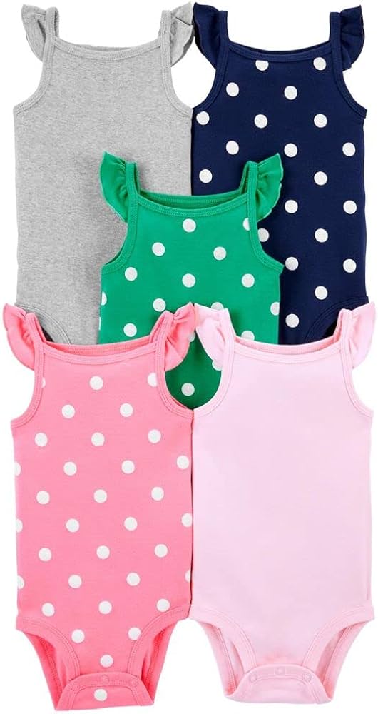 Carters Baby 5-Pack Sleeveless Bodysuits
