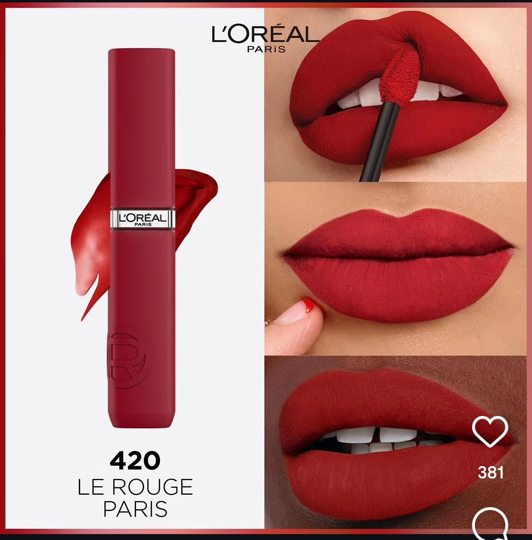 Loreal Paris Infaillible Matte Resistance Liquid Lipstick 420